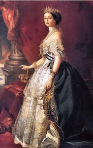 Empress Eugénie wearing a gown designed by Charles Frederic Worth Wikimedia Commons 